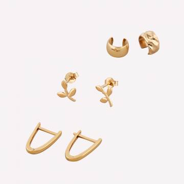 Серебряные серьги с позолотой Minimal В-12Бандл Эпос Серебряные серьги с позолотой Minimal В-12Бандл Эпос