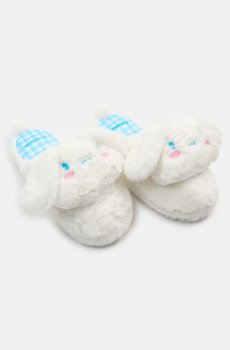 Капці зі штучним хутром і вишивкою Cinnamoroll - білий