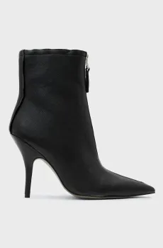 Женские черные кожаные ботильоны VERA Черный 38 AllSaints W030FF