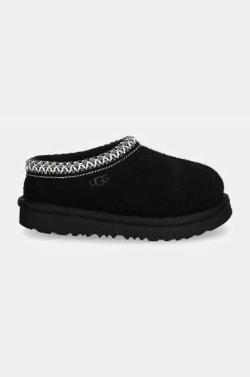 Детские замшевые тапочки UGG T TASMAN II цвет чёрный 1019066T Детские замшевые тапочки UGG T TASMAN II цвет чёрный 1019066T