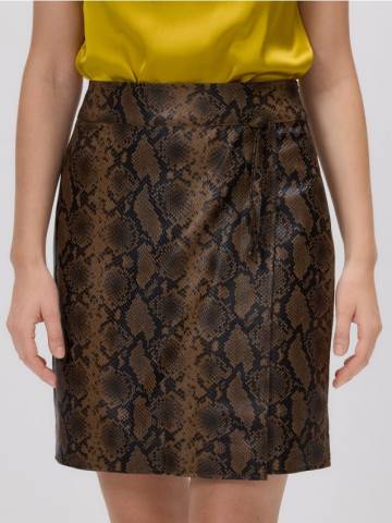 Reserved - Мініспідниця зі штучної шкіри - різнобарвний - 127FG-MLC Reserved - Мініспідниця зі штучної шкіри - різнобарвний - 127FG-MLC