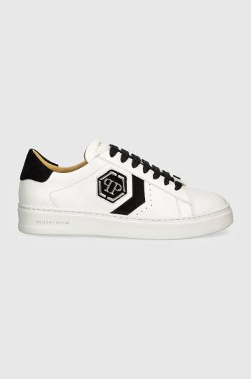 Кожаные кроссовки Philipp Plein Lo-Top Arrow Force цвет белый MSC3998 PLE005N 0102 Кожаные кроссовки Philipp Plein Lo-Top Arrow Force цвет белый MSC3998 PLE005N 0102