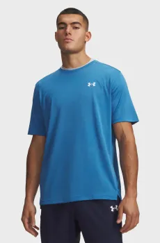 Мужская голубая футболка UA Tech Vent Jcqrd SS Голубой S Under Armour 1390047-430