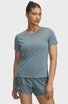 Женская бирюзовая футболка UA Launch Shortsleeve Бирюзовый XS Under Armour 1382434-587