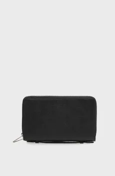 Мужской черный кожаный кошелек Черный ONESIZE Lancaster 112-15-NOIR