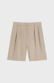 Женские бежевые шорты в полоску Бежевый 34 HUGO 50559853;968