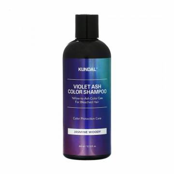 Оттеночный шампунь для волос Kundal Violet Ash Color Shampoo Jasmine Woody, 300 мл Оттеночный шампунь для волос Kundal Violet Ash Color Shampoo Jasmine Woody, 300 мл