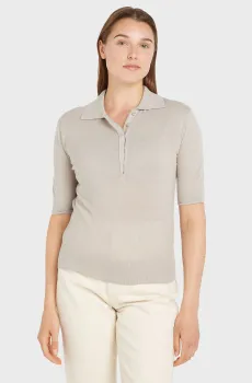 Женское серое поло Серый XS Calvin Klein K20K206915