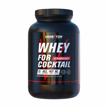 Протеин Vansiton Whey For Cocktail Protein в порошке, со вкусом клубники, 1.5 кг Протеин Vansiton Whey For Cocktail Protein в порошке, со вкусом клубники, 1.5 кг