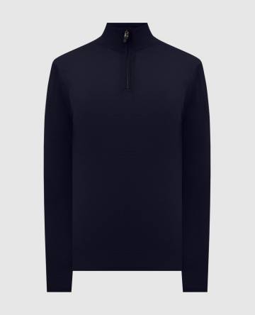 Синий джемпер из шерсти