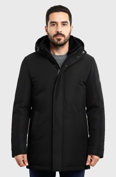 Мужская зимняя парка черная AS-117-Optima-N-black