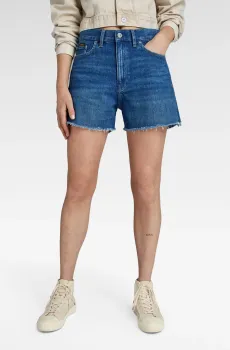 Женские синие джинсовые шорты High Short raw edge Синий 26 G-Star RAW D24382,D434