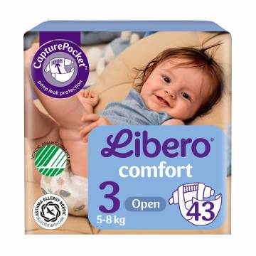 Подгузники Libero Comfort размер 3 (5-8 кг), 43 шт