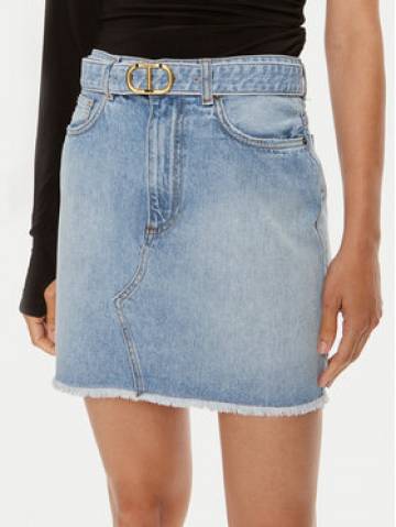 TWINSET Джинсова спідниця 241TT2391 Голубий Straight Fit TWINSET Джинсова спідниця 241TT2391 Голубий Straight Fit
