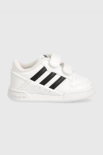 Детские кожаные кроссовки adidas Originals цвет белый Детские кожаные кроссовки adidas Originals цвет белый