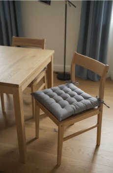 Подушка на стілець - темно-сірий