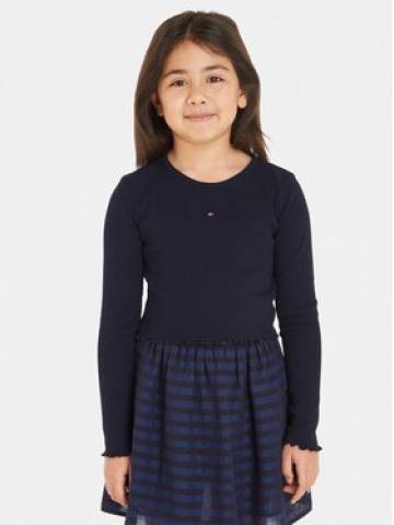 Tommy Hilfiger Блузка Essential KG0KG07595 Cиній Regular Fit Tommy Hilfiger Блузка Essential KG0KG07595 Cиній Regular Fit