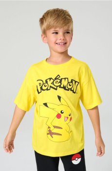 Футболка з принтом Pokémon - жовтий