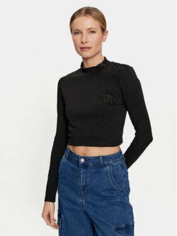 Vans Блузка Mini Mock Neck Ls VN0007EZ Чорний Slim Fit Vans Блузка Mini Mock Neck Ls VN0007EZ Чорний Slim Fit