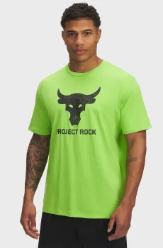 Мужская салатовая футболка UA Pjt Rck Brahma Bull SS Салатовый S Under Armour 1383191-362
