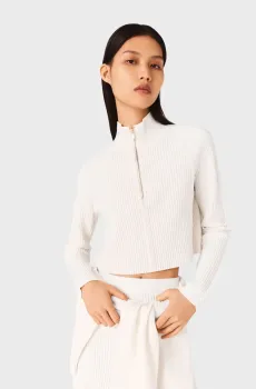 Женская белая кофта Белый 34 MAJE MFPPU00934_Ecru