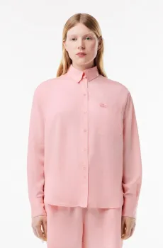 Женская голубая рубашка Голубой 36 Lacoste CF3404KF9