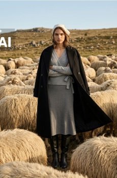 Вязаний светр із завязкою збоку - сірий
