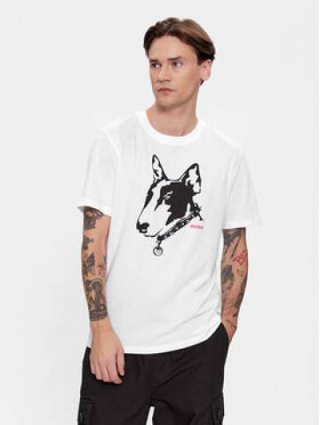 Hugo Футболка Dammock 50504916 Білий Regular Fit Hugo Футболка Dammock 50504916 Білий Regular Fit