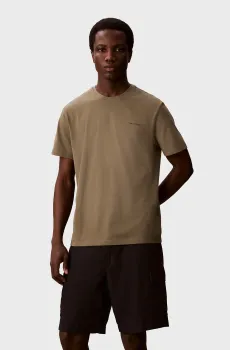 Мужская оливковая футболка MICRO LOGO Оливковый M Calvin Klein LV04LC255G
