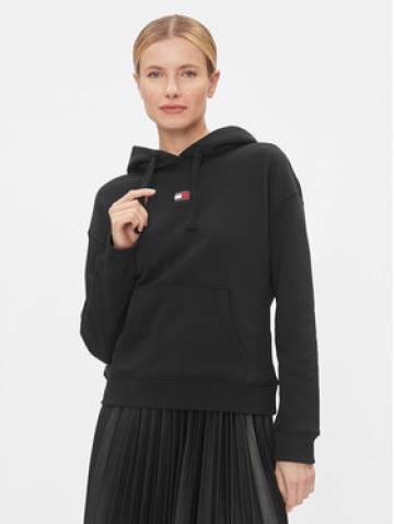 Tommy Jeans Світшот Badge DW0DW17326 Чорний Boxy Fit Tommy Jeans Світшот Badge DW0DW17326 Чорний Boxy Fit