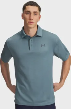 Мужское бирюзовое поло Tech Polo Бирюзовый M Under Armour 1290140-587