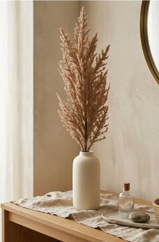 Декоративна штучна рослина - кремовий