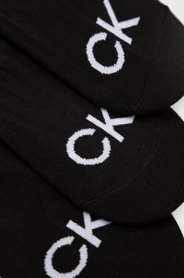 Носки Calvin Klein (3-pack) мужское цвет чёрный Носки Calvin Klein (3-pack) мужское цвет чёрный