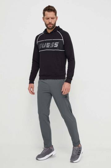 Тренировочные брюки adidas Performance цвет зелёный однотонные Тренировочные брюки adidas Performance цвет зелёный однотонные
