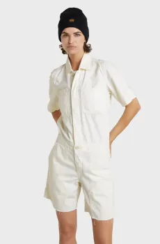 Женский белый комбинезон Painter Short Overall s/s Wmn Белый M G-Star RAW D24394,D551