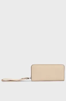 Женский бежевый кошелек OVER WEBBING Бежевый ONESIZE Calvin Klein K60K612749
