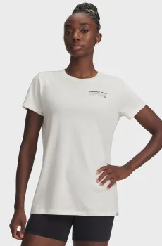 Женская белая футболка Pjt Rck Graphic SS 2 Белый XL Under Armour 6005083-279