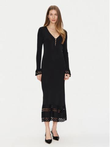 TWINSET Трикотажна сукня 251TP3050 Чорний Slim Fit TWINSET Трикотажна сукня 251TP3050 Чорний Slim Fit
