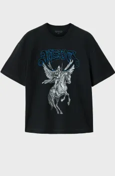 Мужская черная футболка VANGUARD Черный M AllSaints M010PF