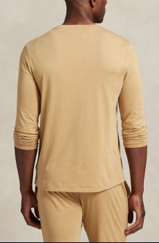 Хлопковый пижамный лонгслив Polo Ralph Lauren