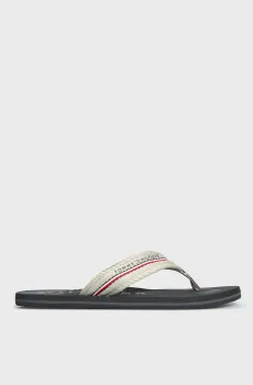 Мужские бежевые вьетнамки CORPORATE HILFIGER BEACH SANDAL Бежевый 43 Tommy Hilfiger FM0FM04471