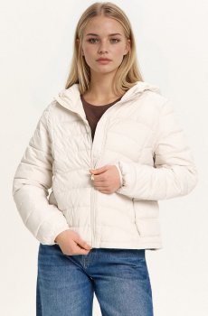 Cropp - Куртка з капюшоном - кремовий