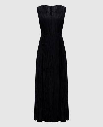 Черное платье из шелка Martini