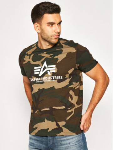 Alpha Industries Футболка Basic 100501C Зелений Regular Fit Alpha Industries Футболка Basic 100501C Зелений Regular Fit