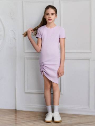 Міні-сукня з металізованою ниткою - Фіолетовий