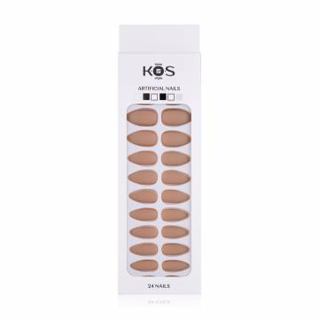 Набор искусственных ногтей K.O.S Keep Of Style миндаль, бежевый матовый Набор искусственных ногтей K.O.S Keep Of Style миндаль, бежевый матовый
