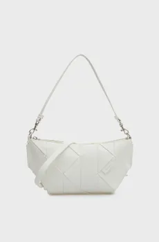 Женская белая сумка WOVEN SHOULDER Белый ONESIZE Calvin Klein LV04F3546G