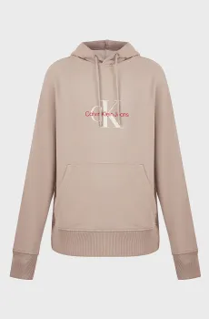 Мужское бежевое худи DISTRESSED MONOLOGO Бежевый L Calvin Klein Jeans J30J326875
