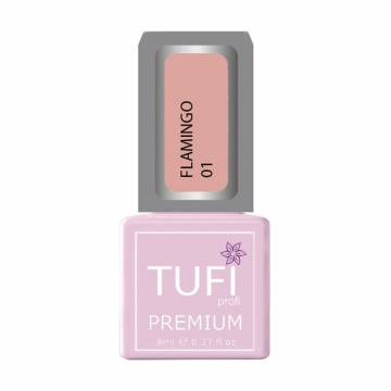 Гель-лак для ногтей Tufi profi Premium Flamingo 01 Абрикосовый лед, 8 мл Гель-лак для ногтей Tufi profi Premium Flamingo 01 Абрикосовый лед, 8 мл