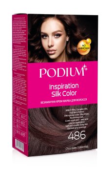 Безаммиачная крем-краска для волос Podium Inspiration Silk Color 486 Шоколад, 150 мл